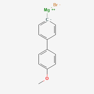 molecular formula C13H11BrMgO B13404229 Magnesium;1-methoxy-4-phenylbenzene;bromide 