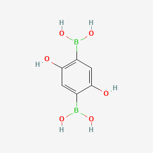molecular formula C6H8B2O6 B13404260 2,5-Dihydroxy-1,4-benzenediboronicacid CAS No. 1009112-45-1