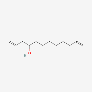 molecular formula C12H22O B13404263 1,11-Dodecadien-4-ol 