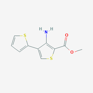 molecular formula C10H9NO2S2 B13404324 Methyl 4'-amino-[2,3'-bithiophene]-5'-carboxylate 