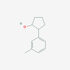molecular formula C12H16O B13404337 trans-2-(3-Methylphenyl)cyclopentanol 