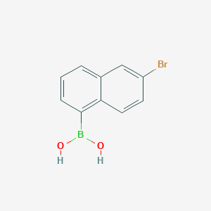 molecular formula C10H8BBrO2 B13404373 6-Bromonaphthalene-1-boronic acid 