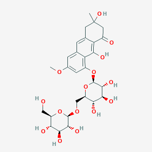 molecular formula C28H36O15 B13404381 Torosachrysone 8-O-beta-gentiobioside 