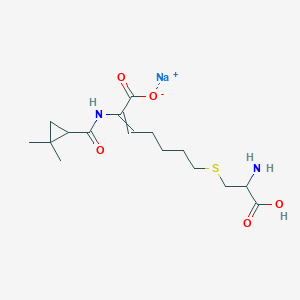 molecular formula C16H25N2NaO5S B13404390 Cilastatin (sodium) 