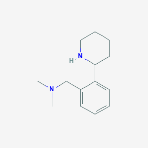molecular formula C14H22N2 B13404405 N,N-dimethyl-1-[2-(piperidin-2-yl)phenyl]methanamine CAS No. 887360-26-1