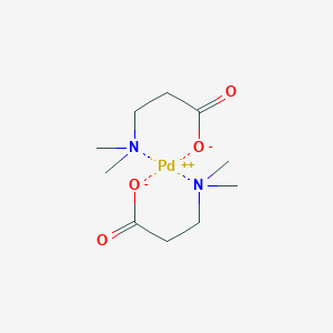 molecular formula C10H20N2O4Pd B13404431 Bis(N,N-dimethyl-|A-alaninato)palladium(II) 