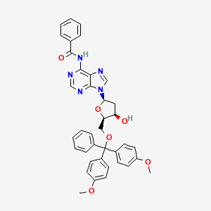 molecular formula C38H35N5O6 B13404436 N(6)-Benzoyl-5'-O-(4,4'-Dimethoxy Trityl)-2'-Deoxy Adenosine (Dmt-Da-Bz) 