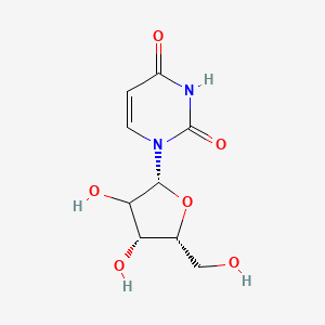 molecular formula C9H12N2O6 B13404454 1-[(2R,4R,5R)-3,4-dihydroxy-5-(hydroxymethyl)oxolan-2-yl]pyrimidine-2,4-dione 