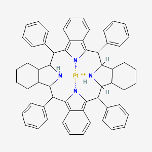 molecular formula C60H58N4Pt B13404481 Pt(II) meso-Tetraphenyl Tetrabenzoporphine 