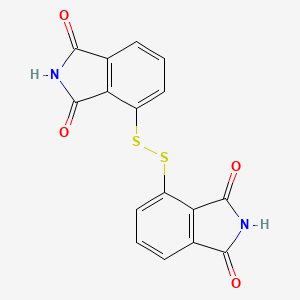 molecular formula C16H8N2O4S2 B13404485 Dithio-bis-phthalimide 