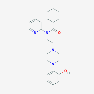 molecular formula C24H32N4O2 B13404594 N-[2-[4-(2-hydroxyphenyl)piperazin-1-yl]ethyl]-N-pyridin-2-ylcyclohexanecarboxamide 