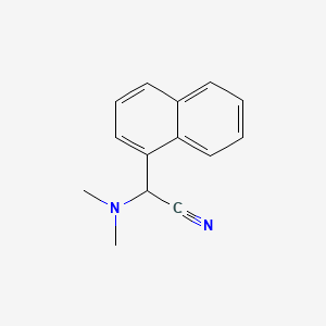 molecular formula C14H14N2 B13404614 (Dimethylamino)(1-naphthyl)acetonitrile CAS No. 885-22-3