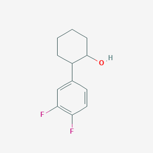 molecular formula C12H14F2O B13404627 trans-2-(3,4-Difluorophenyl)cyclohexanol 