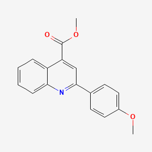 molecular formula C18H15NO3 B13404632 Methyl 2-(4-methoxyphenyl)quinoline-4-carboxylate 