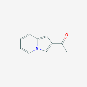 molecular formula C10H9NO B1340469 1-Indolizin-2-ylethanone CAS No. 58475-97-1