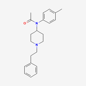 molecular formula C22H28N2O B13404717 Acetamide, N-(4-methylphenyl)-N-[1-(2-phenylethyl)-4-piperidinyl]- CAS No. 90736-12-2