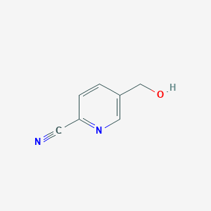 molecular formula C7H6N2O B1340473 2-Cyano-5-hydroxymethylpyridine CAS No. 58553-48-3