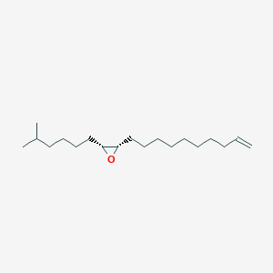 molecular formula C19H36O B13404785 2-methyl-7R,8S-Epoxy-17-octadecene 