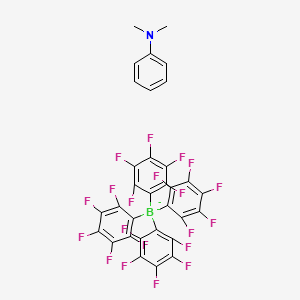 molecular formula C32H11BF20N- B13404791 Dimethylanilinium tetrakis (pentafluorophenyl)borate 