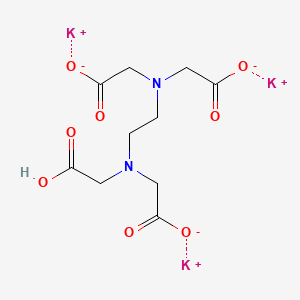 molecular formula C10H13K3N2O8 B13404814 tripotassium;2-[2-[bis(carboxylatomethyl)amino]ethyl-(carboxymethyl)amino]acetate 