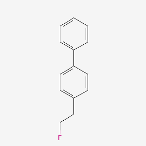 molecular formula C14H13F B13404830 1,1-Biphenyl,4-(2-fluoroethyl)- 