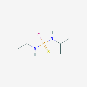 molecular formula C6H16FN2PS B13404857 N-[fluoro-(propan-2-ylamino)phosphinothioyl]propan-2-amine CAS No. 926-23-8