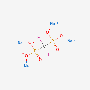 molecular formula CF2Na4O6P2 B13404858 Difluoromethylenediphosphonic Acid Sodium Salt 