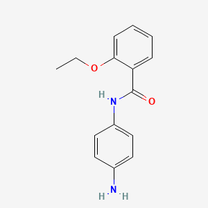 molecular formula C15H16N2O2 B1340486 N-(4-Aminophenyl)-2-ethoxybenzamide CAS No. 953905-80-1