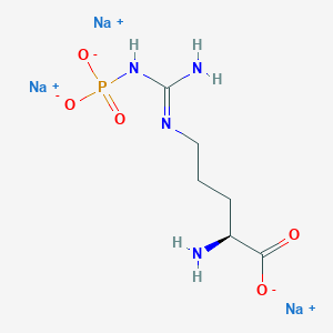 molecular formula C6H12N4Na3O5P B13404877 L-Arginine-NG-phosphoric Acid Trisodium Salt 