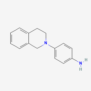 molecular formula C15H16N2 B1340488 4-[3,4-Dihydro-2(1H)-isoquinolinyl]aniline CAS No. 911105-85-6