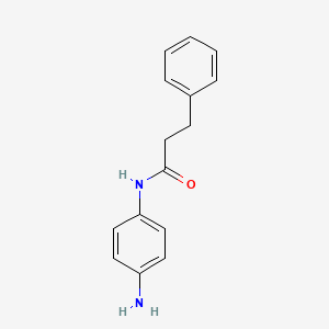 molecular formula C15H16N2O B1340489 N-(4-aminophenyl)-3-phenylpropanamide CAS No. 886713-07-1