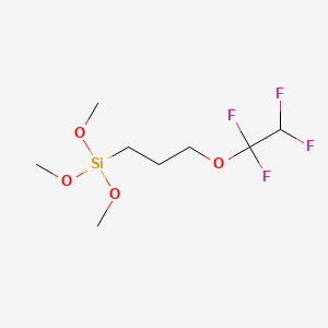 molecular formula C8H16F4O4Si B13404903 Trimethoxy(3-(1,1,2,2-tetrafluoroethoxy)propyl)silane CAS No. 93804-21-8