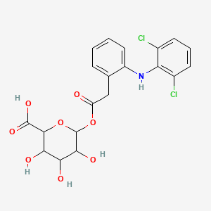 molecular formula C20H19Cl2NO8 B13404927 Diclofenac acyl-D-glucuronide 