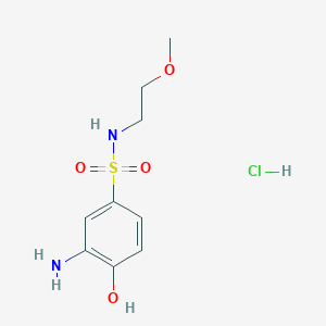 molecular formula C9H15ClN2O4S B13404930 2-Aminophenol-4-(2'-methoxy)sulfonethylamide HCl 