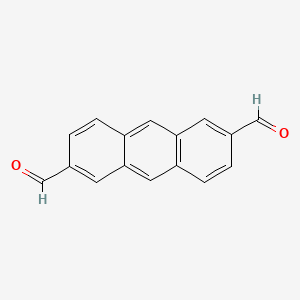 molecular formula C16H10O2 B13404936 Anthracene-2,6-dicarbaldehyde 