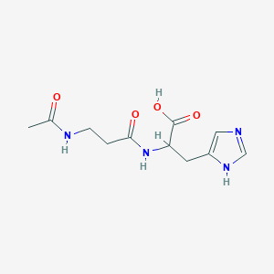 molecular formula C11H16N4O4 B13404948 N-Acetyl camosine 