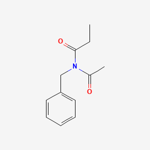 molecular formula C12H15NO2 B13404955 N-Acetyl-N-(phenylmethyl)-propanamide 