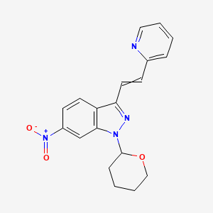 molecular formula C19H18N4O3 B13405065 Axitinib Intermediate 2 