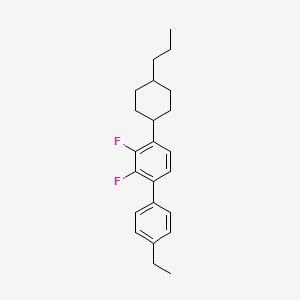 molecular formula C23H28F2 B13405101 1-(4-Ethylphenyl)-2,3-difluoro-4-(4-propylcyclohexyl)benzene CAS No. 943538-31-6