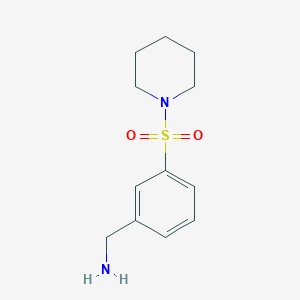 molecular formula C12H18N2O2S B1340511 (3-(Piperidin-1-ylsulfonyl)phenyl)methanamine CAS No. 848813-81-0