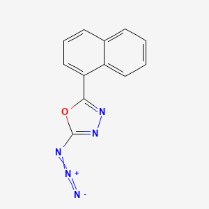 molecular formula C12H7N5O B13405112 2-Azido-5-(naphthalen-1-yl)-1,3,4-oxadiazole CAS No. 84143-78-2