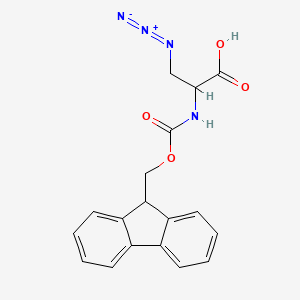 molecular formula C18H16N4O4 B13405159 Fmoc-L-azidoalanin 