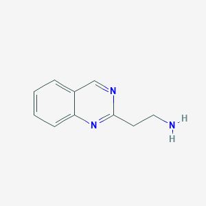 molecular formula C10H11N3 B13405225 2-Quinazolin-2-yl-ethylamine 