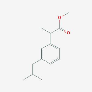 molecular formula C14H20O2 B13405235 Methyl 2-[3-(2-methylpropyl)phenyl]propanoate 