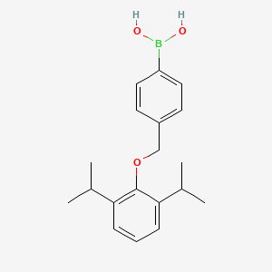 molecular formula C19H25BO3 B1340524 (4-((2,6-Diisopropylphenoxy)methyl)phenyl)boronic acid CAS No. 1072951-63-3