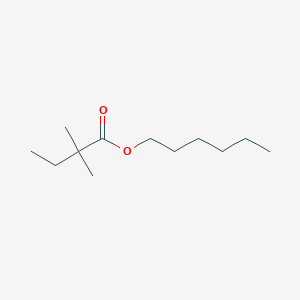 molecular formula C12H24O2 B13405242 Hexyl 2,2-dimethylbutanoate 