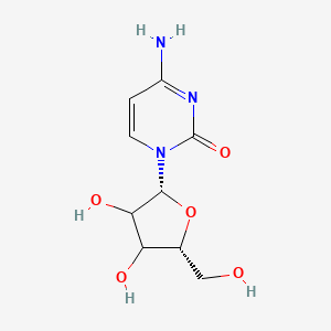 molecular formula C9H13N3O5 B13405252 4-amino-1-[(2R,5R)-3,4-dihydroxy-5-(hydroxymethyl)oxolan-2-yl]pyrimidin-2-one 