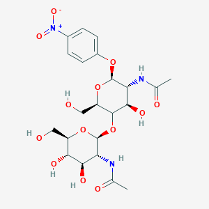molecular formula C22H31N3O13 B13405260 P-NITROPHENYL beta-D-N,N'-DIACETYLCHITOBIOSE 