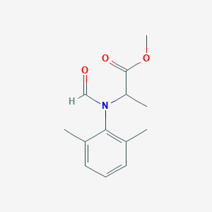 molecular formula C13H17NO3 B13405273 Methyl N-(formyl)-N-(2,6-xylyl)-DL-alaninate 