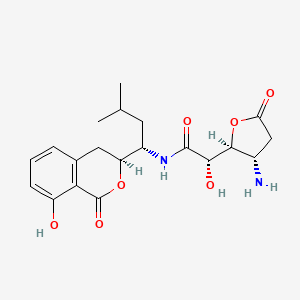molecular formula C20H26N2O7 B13405305 Amicoumacin C 